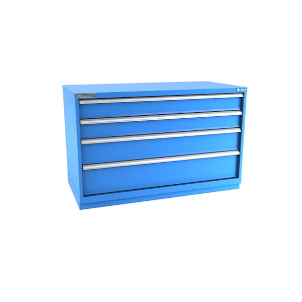 Champion Tool Storage Modular Drawer Cabinet, 4 Drawer, Blue, Steel, 56-1/2 in W x 28-1/2 in D x 36 in H D15000401ILCFTB-BB - main